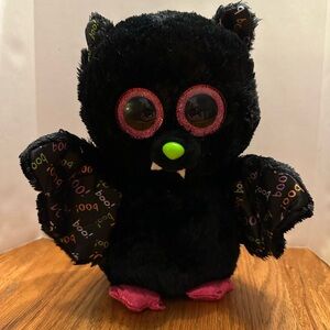TY Silk Beanie Boo Dart Bat Plush Halloween Bat Stuffed Animal 9 1/2 inches